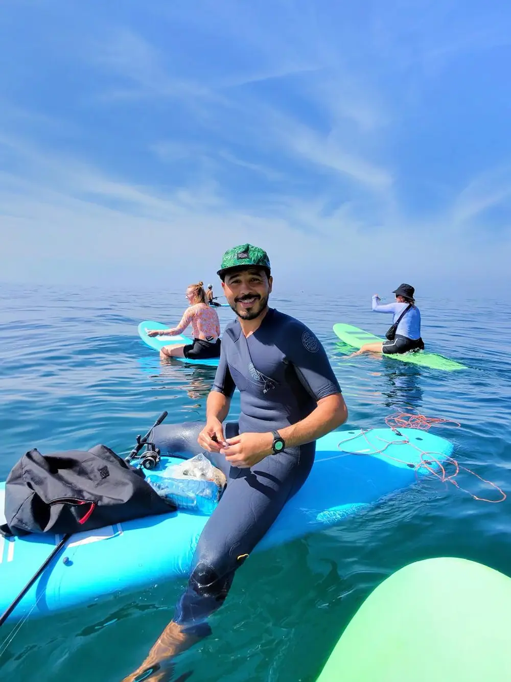Tafoukt surf instructor on the water in Imsouane